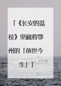 《长安的荔枝》里藏着鄂州的「前世今生」
