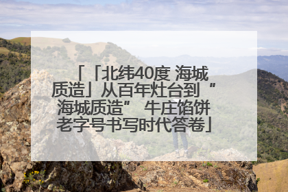 「北纬40度 海城质造」从百年灶台到“海城质造” 牛庄馅饼老字号书写时代答卷