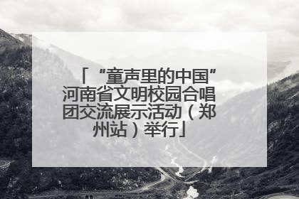 “童声里的中国”河南省文明校园合唱团交流展示活动（郑州站）举行