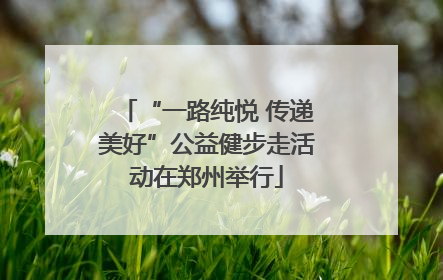 “一路纯悦 传递美好”公益健步走活动在郑州举行