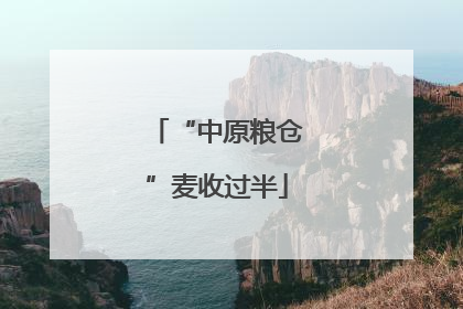 “中原粮仓”麦收过半
