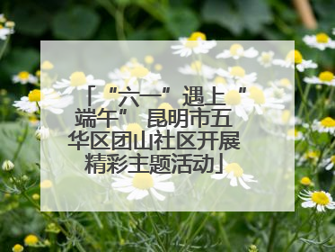 “六一”遇上“端午” 昆明市五华区团山社区开展精彩主题活动