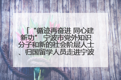 “循迹再奋进 同心建新功” 宁波市党外知识分子和新的社会阶层人士、归国留学人员走进宁波舟山港穿山港区