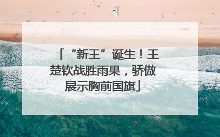 “新王”诞生！王楚钦战胜雨果，骄傲展示胸前国旗