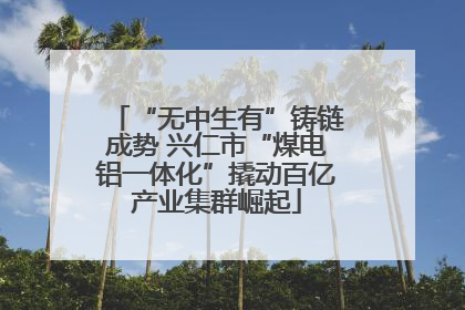 “无中生有”铸链成势 兴仁市“煤电铝一体化”撬动百亿产业集群崛起