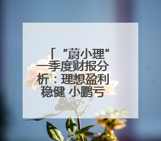 “蔚小理”一季度财报分析：理想盈利稳健 小鹏亏损收窄