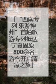 “西南专列·乐游神州”首趟旅游专列抵达宁夏固原 800余名游客开启清凉之旅