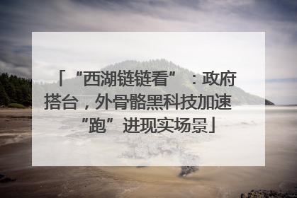 “西湖链链看”：政府搭台，外骨骼黑科技加速“跑”进现实场景