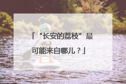 “长安的荔枝”最可能来自哪儿？