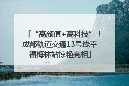 “高颜值+高科技”！成都轨道交通13号线幸福梅林站惊艳亮相