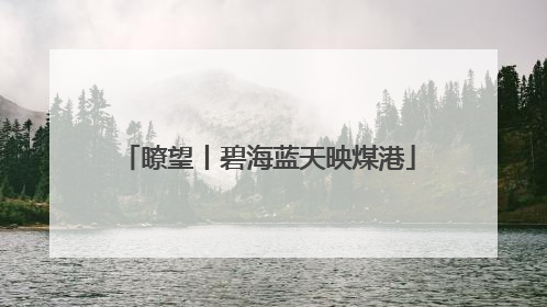瞭望丨碧海蓝天映煤港