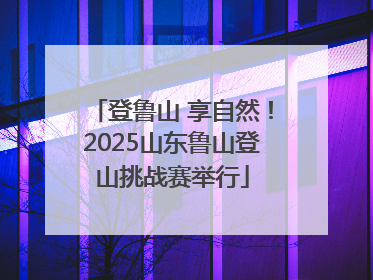登鲁山 享自然！2025山东鲁山登山挑战赛举行