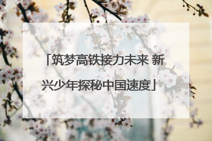 筑梦高铁接力未来 新兴少年探秘中国速度