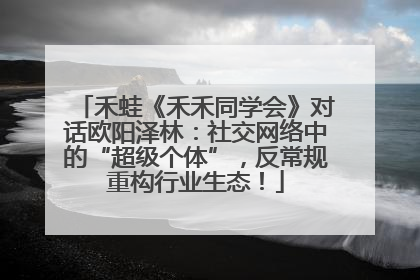 禾蛙《禾禾同学会》对话欧阳泽林：社交网络中的“超级个体”，反常规重构行业生态！