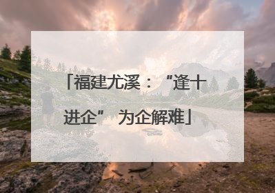 福建尤溪:“逢十进企” 为企解难