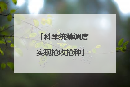 科学统筹调度实现抢收抢种