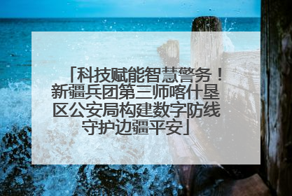 科技赋能智慧警务！新疆兵团第三师喀什垦区公安局构建数字防线守护边疆平安