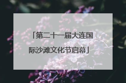 第二十一届大连国际沙滩文化节启幕