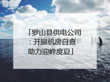 罗山县供电公司：开展机房自查 助力迎峰度夏