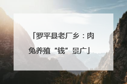 罗平县老厂乡：肉兔养殖“钱”景广