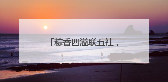 粽香四溢联五社，情满浦沅共欢颜