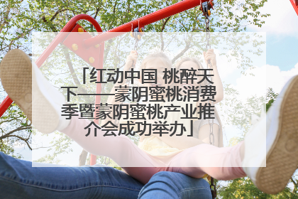 红动中国 桃醉天下——蒙阴蜜桃消费季暨蒙阴蜜桃产业推介会成功举办