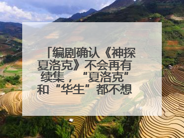 编剧确认《神探夏洛克》不会再有续集，“夏洛克”和“华生”都不想再出演了