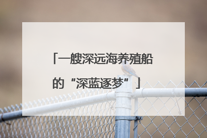 一艘深远海养殖船的“深蓝逐梦”