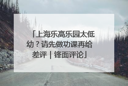 上海乐高乐园太低幼？请先做功课再给差评｜锋面评论