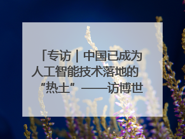 专访｜中国已成为人工智能技术落地的“热土”——访博世集团董事会主席斯特凡·哈通