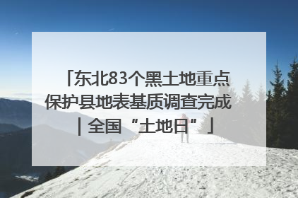 东北83个黑土地重点保护县地表基质调查完成｜全国“土地日”