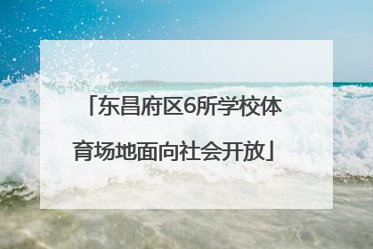 东昌府区6所学校体育场地面向社会开放