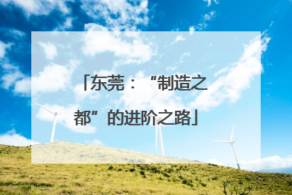东莞：“制造之都”的进阶之路