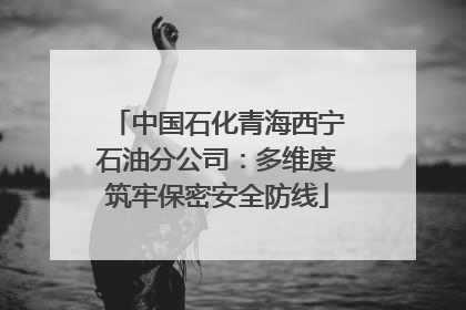 中国石化青海西宁石油分公司：多维度筑牢保密安全防线