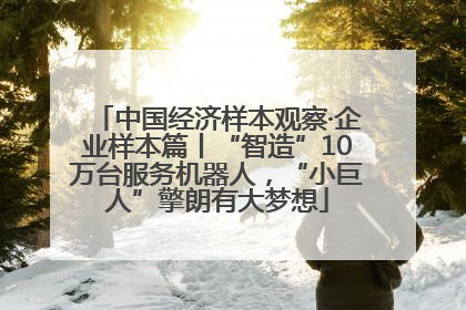 中国经济样本观察·企业样本篇丨“智造”10万台服务机器人，“小巨人”擎朗有大梦想