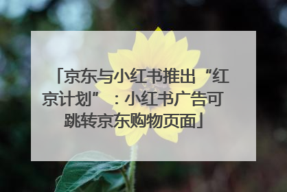 京东与小红书推出“红京计划”：小红书广告可跳转京东购物页面
