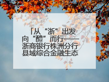 从“浙”出发 向“醴”而行——浙商银行株洲分行县域综合金融生态建设纪实