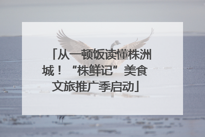 从一顿饭读懂株洲城！“株鲜记”美食文旅推广季启动