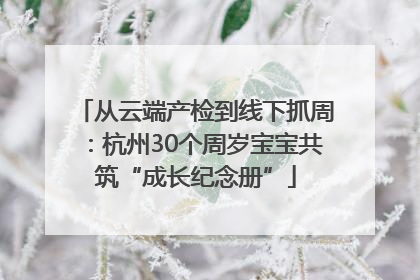 从云端产检到线下抓周：杭州30个周岁宝宝共筑“成长纪念册”