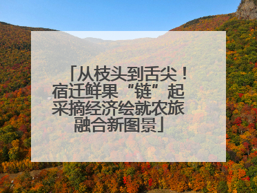 从枝头到舌尖！宿迁鲜果“链”起采摘经济绘就农旅融合新图景