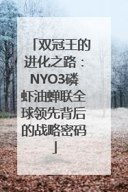 双冠王的进化之路：NYO3磷虾油蝉联全球领先背后的战略密码