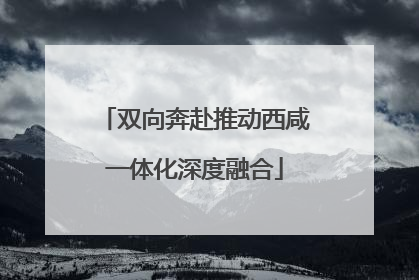 双向奔赴推动西咸一体化深度融合