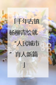 千年古镇杨柳青绘就“人民城市”育人新篇