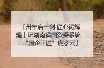 卅年磨一剑 匠心铸辉煌丨记湖南省国资委系统“国企工匠”虞孝云