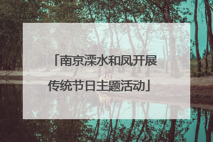 南京溧水和凤开展传统节日主题活动