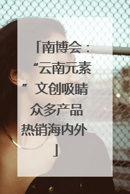 南博会：“云南元素”文创吸睛 众多产品热销海内外
