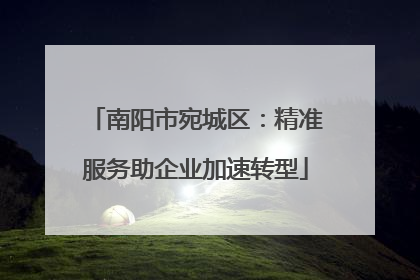 南阳市宛城区：精准服务助企业加速转型