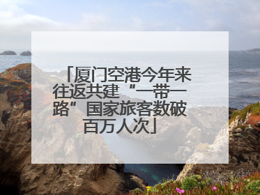 厦门空港今年来往返共建“一带一路”国家旅客数破百万人次