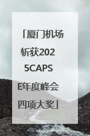 厦门机场斩获2025CAPSE年度峰会四项大奖