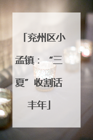 兖州区小孟镇：“三夏”收割话丰年